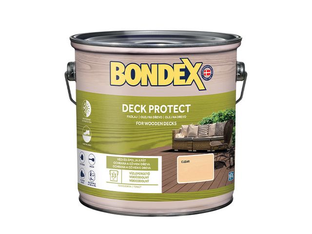 Obrázek produktu Olej napouštěcí Bondex Deck Protect, bezbarvý 2,5 l