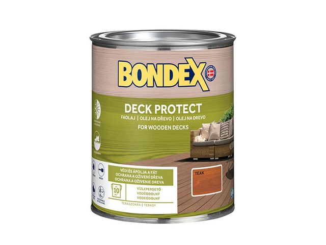 Obrázek produktu Olej napouštěcí Bondex Deck Protect, teak 0,75 l