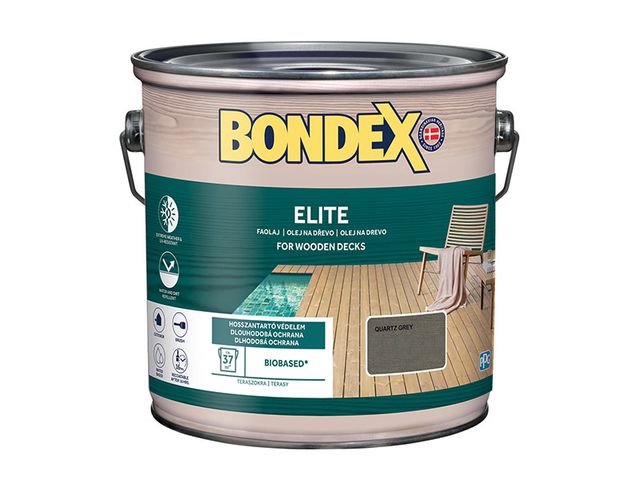 Obrázek produktu Olej ochranný Bondex Elite, křemenná šedá 2,5 l