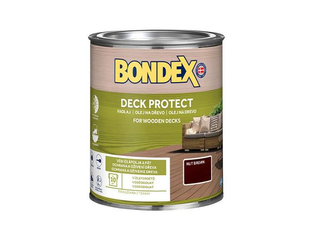 Obrázek produktu Olej napouštěcí Bondex Deck Protect, ořechově hnědý 0,75 l