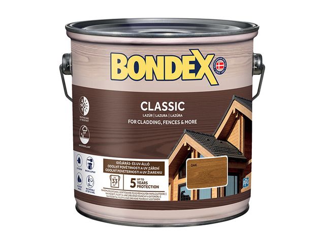 Obrázek produktu Lazura tenkovrstvá Bondex Classic, dub 2,5 l