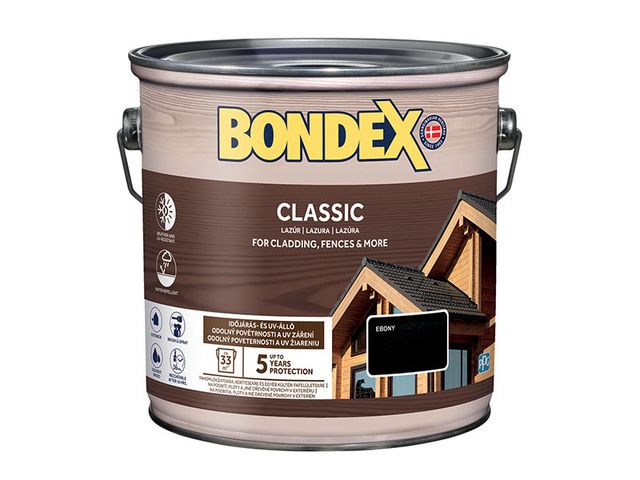 Obrázek produktu Lazura tenkovrstvá Bondex Classic, eben 2,5 l