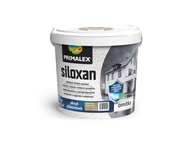 Obrázek produktu Omítka pastovitá Primalex Siloxan, hrubost 1,5mm, odstín Hnědý opál, 25kg