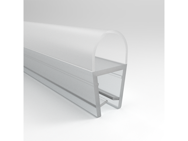 Obrázek produktu Profil těsnící spodní, na sklo 4-6mm, vanové zástěny, silikonový, 1 m