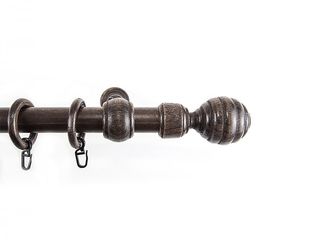 Sada záclonová dřevěná Granát, 28mm/120cm, barva wenge