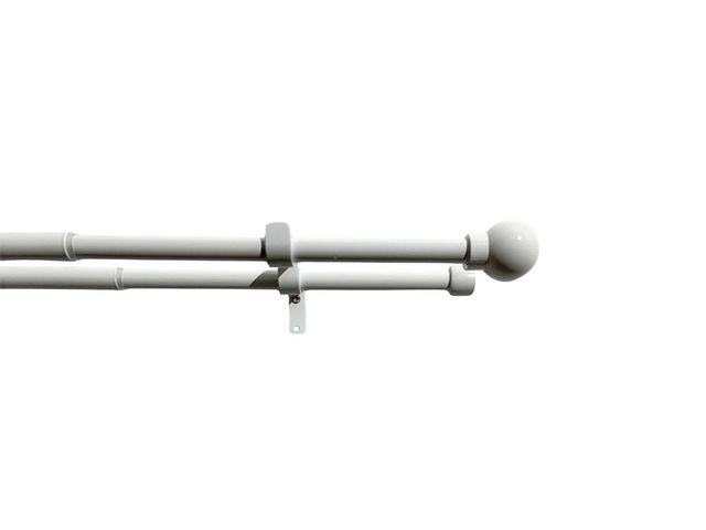 Obrázek produktu Souprava zácl.dvojitá roztaž. 16/19mm Koule 200-350cm bílá
