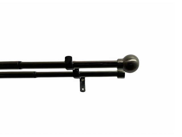 Obrázek produktu Souprava zácl.dvojitá roztaž. 16/19mm Koule 240-450cm černý nikl