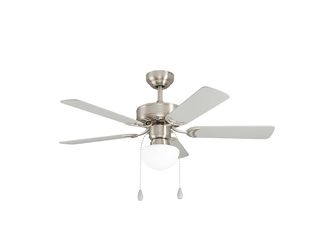 Ventilátor se stropním svítidlem Cadiz pr.107cm bílá matný nikl