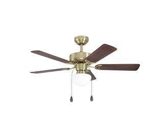 Ventilátor se stropním svítidlem Cadiz pr.107cm bílá mosazná