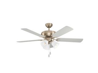 Ventilátor se stropním svítidlem Las Palmas pr.132cm bílá matný nikl