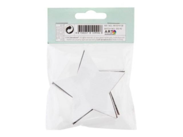 Obrázek produktu Magnetka, plátno Hvězda 7,5cm x 7,5cm, 4 kusy