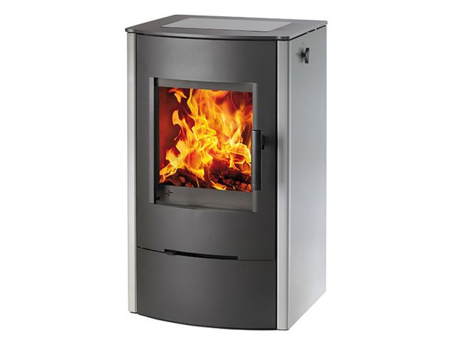Obrázek produktu Kamna krbová HAAS+SOHN Firepot, sklokeramická deska, černá/nerez, 6,3kW