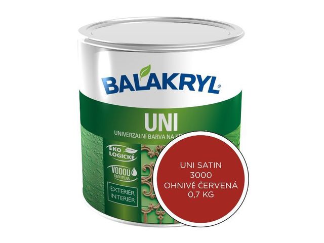 Obrázek produktu Balakryl UNI SAT RAL 3000 ohnivě červená (0,7kg)