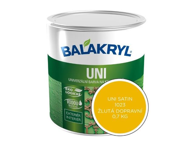 Obrázek produktu Balakryl UNI SAT RAL 1023 žlutá dopravní (0,7kg)