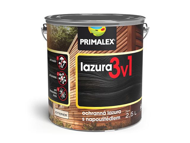 Obrázek produktu Lazura Primalex tenk 3v1 ořech královský (2.5l)
