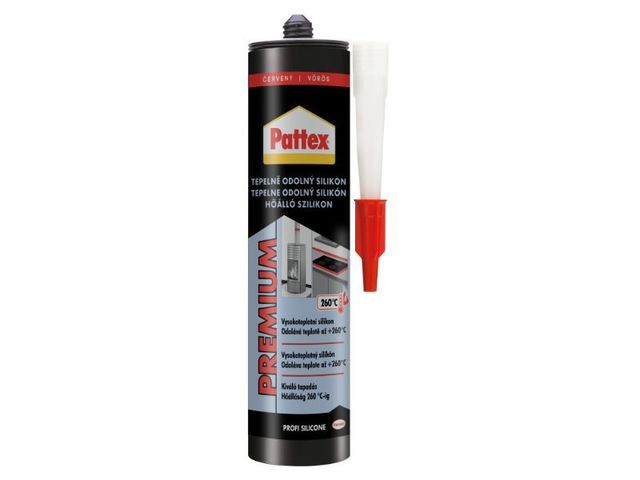 Obrázek produktu Silikon tepelně odolný Pattex, červený, 280 ml