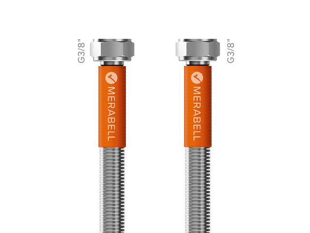 Obrázek produktu Hadice Merabell Aqua Profi G3/8"-G3/8" 50 cm s PVC ochranným opláštěním