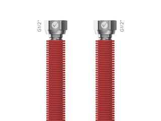 Hadice Merabell Aqua Flexi G1/2"-G1/2" 30-60 cm - 1ks červená