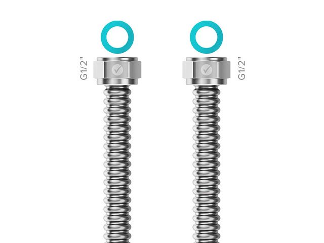 Obrázek produktu Trubka nerezová Merabell Ready G1/2”–G1/2”, 60 cm