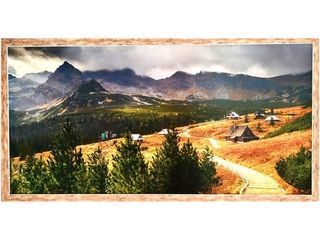 Obraz v rámu tisk na papír lepený na MDF desku, 50x100 cm, 12-Free