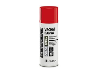 Sprej Color, vrchní barva RAL3020 červená lesklá, 400 ml