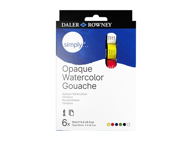 Obrázek produktu Sada kvašových barev Simply 6x12 ml