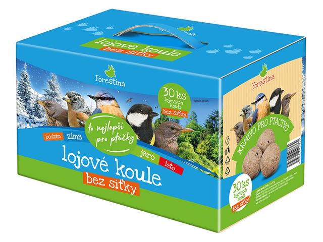 Obrázek produktu Koule lojové bez síťky 30 ks krabice (30 x 90 g)