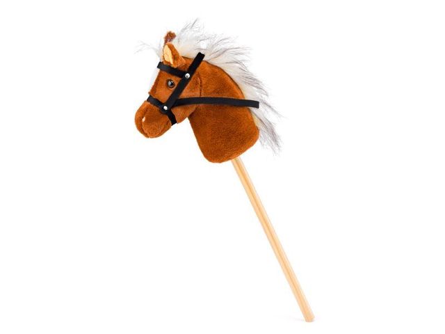 Obrázek produktu Kůň světle hnědý na tyči Hobby horse Scarlet