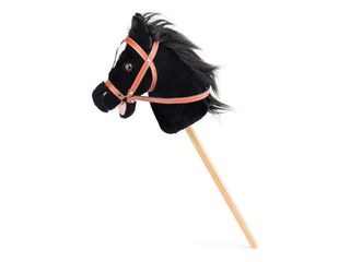 Kůň černý na tyči Hobby horse Baron se zvuky
