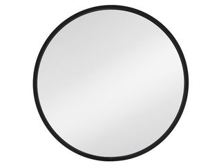Zrcadlo Ayo pr. 50 cm, s hliníkovým rámem 2,3 cm, černá