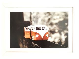 Obraz tisk v rámu MDF, plexi sklo, 37x53 cm, Auto