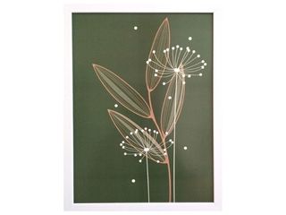 Obraz tisk v plastovém rámu, plexi sklo, 33x43 cm, Boho 1