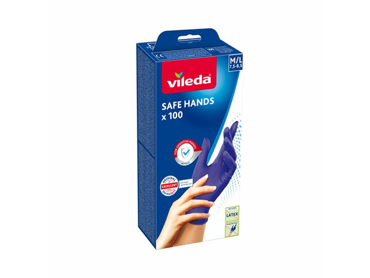 Rukavice Vileda Safe Hands M/L 100 ks