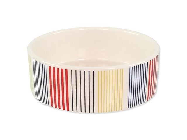 Obrázek produktu Miska Dog Fantasy keramická barevné pruhy 12,5x4,5cm 280ml