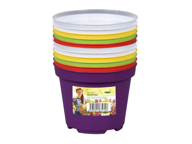 Obrázek produktu Květník sadbový COLOR MIX pr.10cm, 12ks