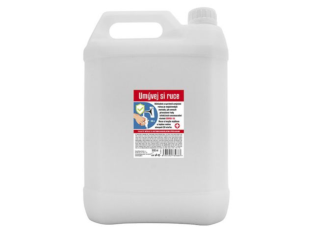 Obrázek produktu Mýdlo tekuté s antimikrobionální přísadou - kanystr, 5000 ml