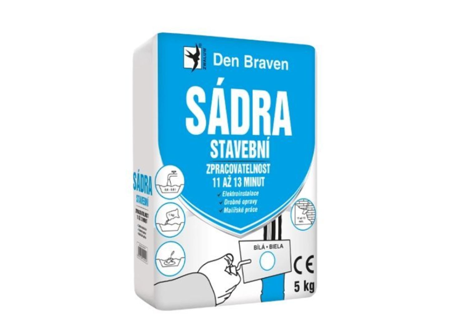 Sádra stavební 1kg