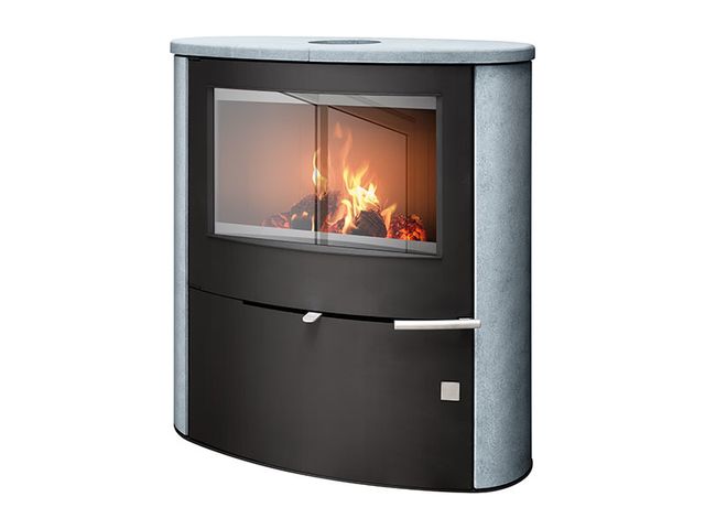 Obrázek produktu Kamna krbová ABX Omaha, kámen mastek/černá, 7kW