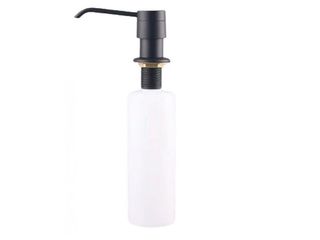 Dávkovač saponátu 500ml, černý, plast,kov/volcano