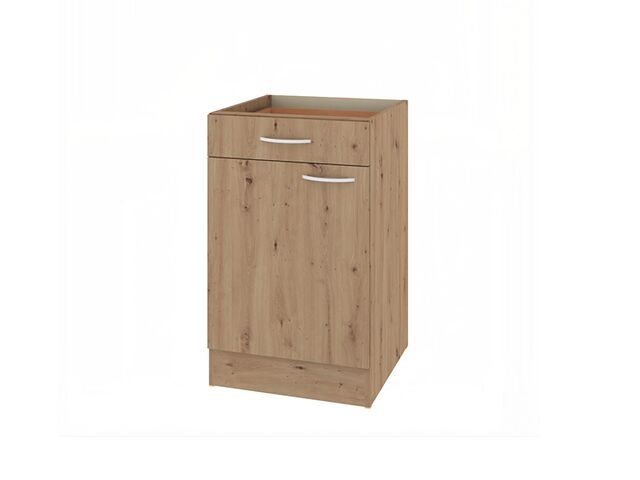 Obrázek produktu Skříňka kuchyňská Nela S 50 DZ, spodní, 1x dvířka, 1x zásuvka, dub artisan