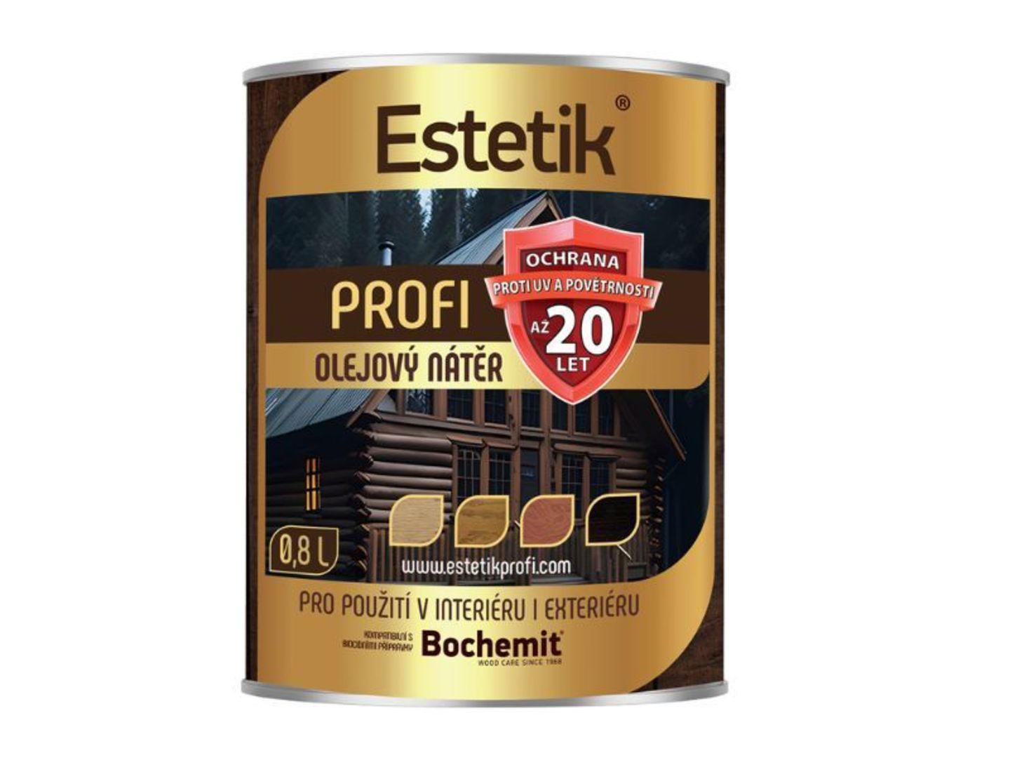 Estetik® Lazura Estetik Profi, Dub 0,8 l