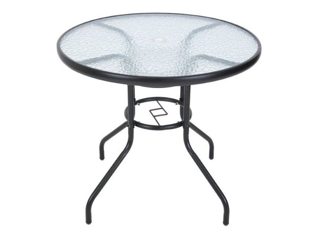Obrázek produktu Stůl ZWMT průměr 80 cm skleněnou deskou