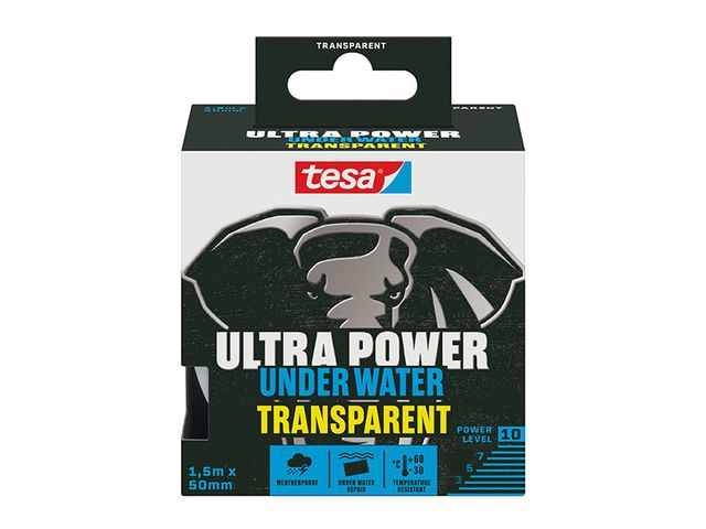 Obrázek produktu Páska lepicí vodotěsná Tesa Ultra Power Underwater Transparent 1,5 m x 50 mm