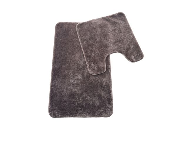 Obrázek produktu Předložka koupelnová sv. hnědá výkroj 2-dílná sada 50x80cm/50x50cm