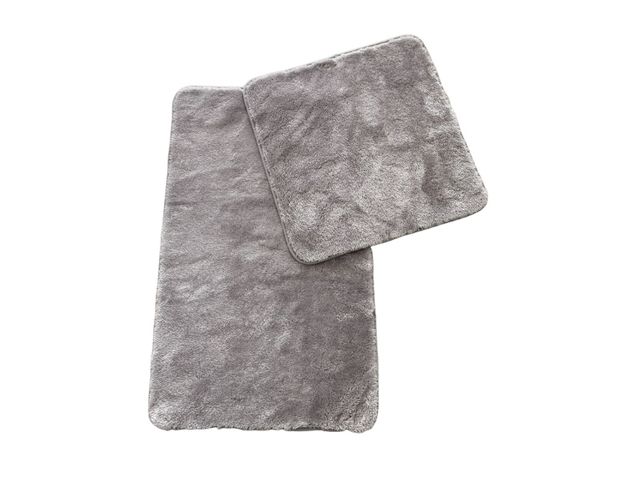 Obrázek produktu Předložka koupelnová 50x80cm, 2.díl čtverec stříbrná