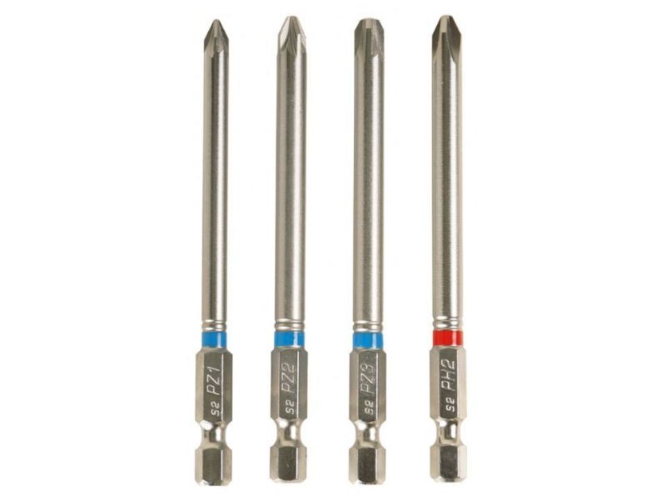 Sada dlouhých bitů 4 ks, 90mm, PH/PZ | UNI HOBBY - rozumíme českým kutilům