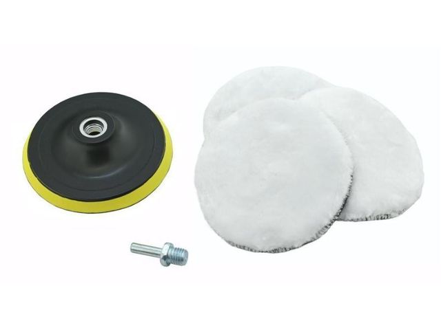 Obrázek produktu Kotouče leštící sada 3ks s unašečem 12cm
