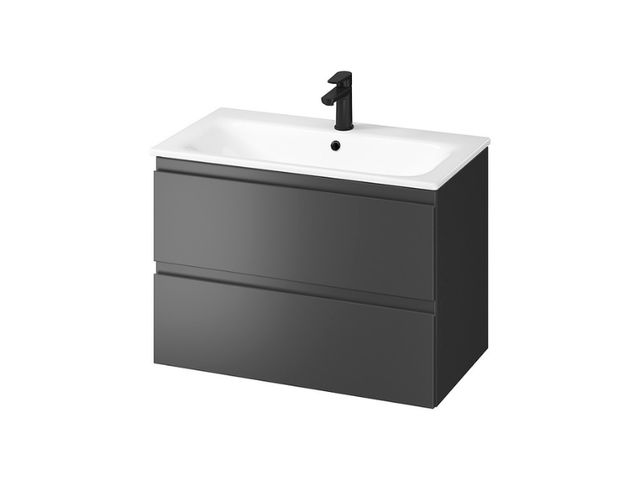 Obrázek produktu Skříňka s umyvadlem Moduo 80 L/P, Soft close, 79,5 x 57 x 45 cm, antracit