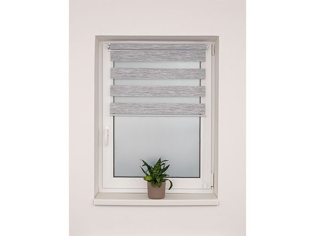 Obrázek produktu Roleta DEN&NOC Wood bílo šedá č. barvy BH67 73x150 cm