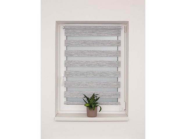 Obrázek produktu Roleta DEN&NOC Wood bílo šedá č. barvy BH67 81x150 cm